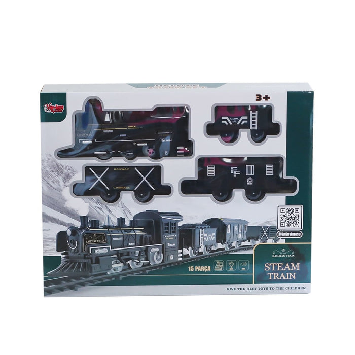 FF-1603C-4C Sesli ve Işıklı Buharlı Tren Oyun Seti -Vardem Oyuncak - Toyz Show - 