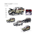 HCL-510A Çek Bırak 1:22 Sesli Ve Işıklı Buharlı DF Metal Jeep - görsel 4