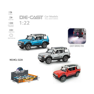 HCL-522A Çek Bırak 1:22 Sesli Ve Işıklı Buharlı Off-Road Metal Jeep - Toyz Show