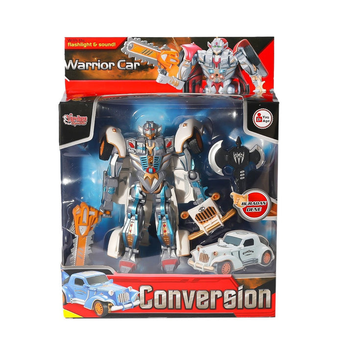 HW-668-1-2 Işıklı Dönüşebilen Robot Araba -Vardem - Toyz Show - 