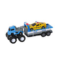KLX600-361 Sürtmeli Die Cast 4x4 Polis Arabası Taşıyıcılı -Vardem - görsel 3