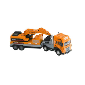 KLX800-248 Sürtmeli Işıklı Müzikli 1:24 Kazıcı Taşıyan Tır -Vardem Oyuncak - Toyz Show