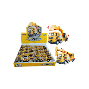 YH-711-54A SÜRTMELİ METAL 1:50 SARI VİNÇ VE - Toyz Show