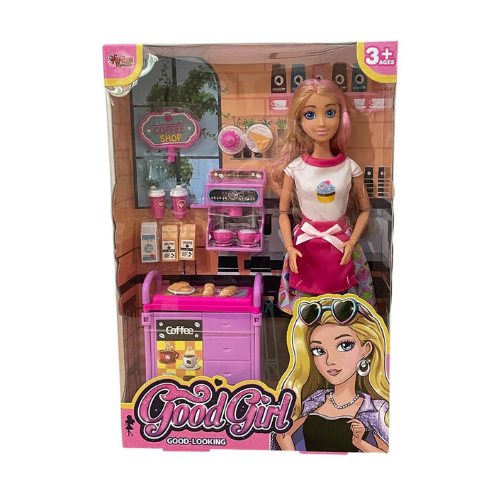 WG66748 Vardem Kutulu   Kafe İşleten Bebek Set 11,5 inç - Toyz Show - 