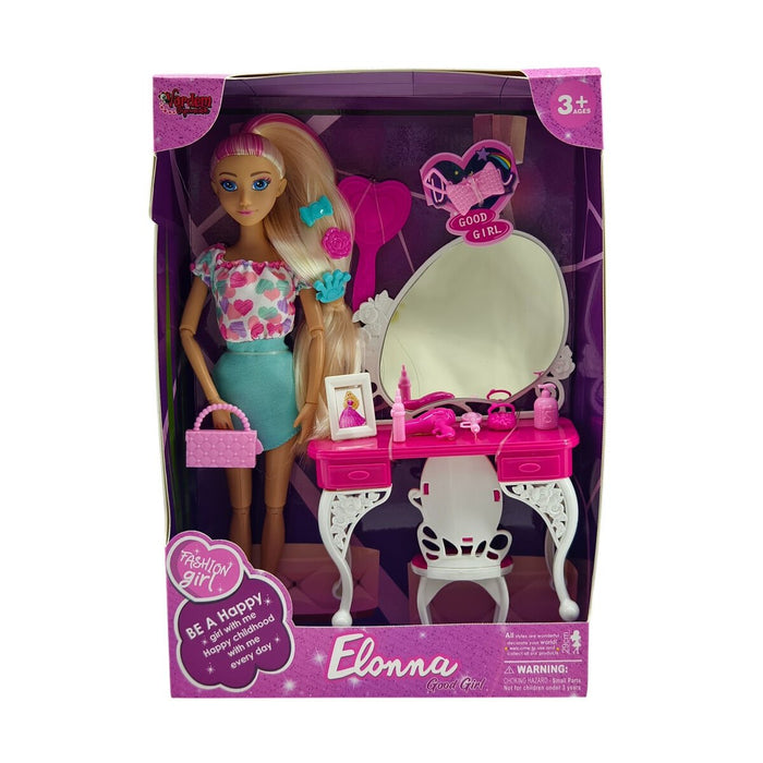 WG66906 -Vardem Kutulu  Güzellik Masalı Bebek Set 11,5 inç - Toyz Show - 
