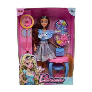 WG66956 -Vardem Kutulu Güzellik Masalı Çantalı Bebek Set 11,5 inç - Toyz Show