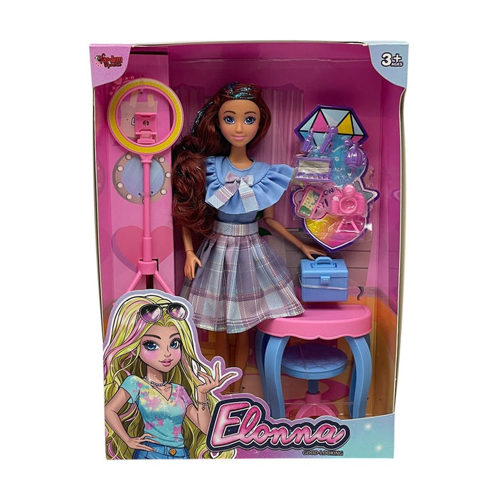 WG66956 -Vardem Kutulu Güzellik Masalı Çantalı Bebek Set 11,5 inç - Toyz Show - 