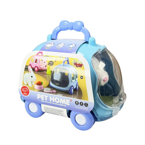 JND-6800 Taşıma Araba Çantalı Hareketli Pilli Tavşan Set -Vardem Oyuncak - Toyz Show