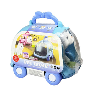 JND-6801 Taşıma Araba Çantalı Hareketli Pilli Kedi Set -Vardem Oyuncak - Toyz Show
