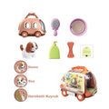 JND-6802 Taşıma Araba Çantalı Hareketli Pilli Köpek Set -Vardem Oyuncak - görsel 6