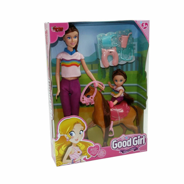 WG-115162 Kutulu 29cm Atlı Kızı ve Anne Bebek - Vardem Oyuncak - Toyz Show - 