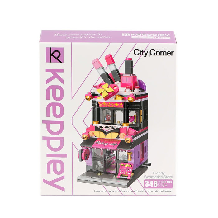 KP0103 Keeppley City Corner - Trendy Cosmetics Store - Kozmetik Mağazası 348 Parça Yapım Seti - Toyz Show - 
