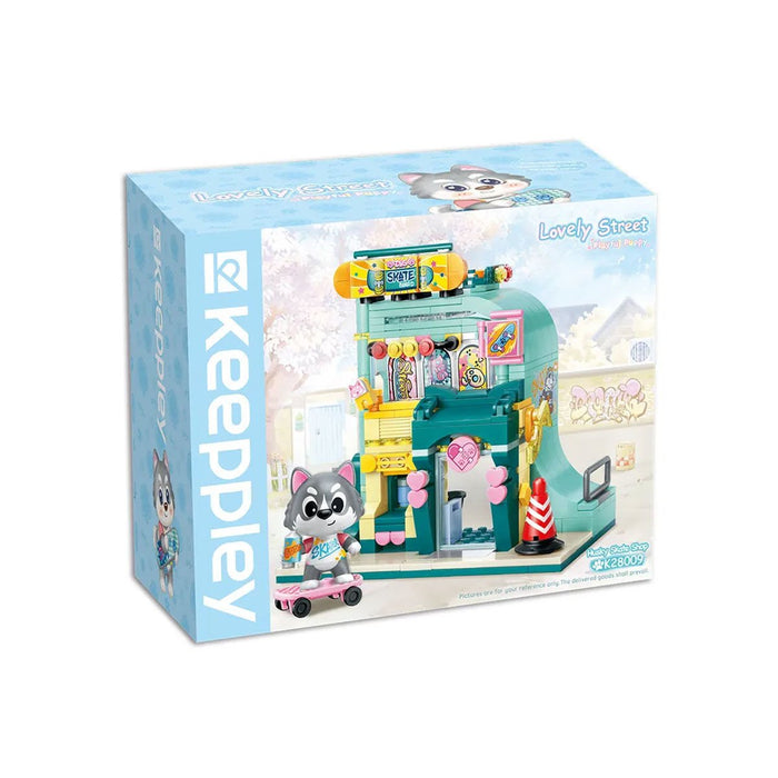 K28009-KP28009 Keeppley Lovely Street -  Husky Skate Shop 343 Parça Yapım Seti - Toyz Show - 
