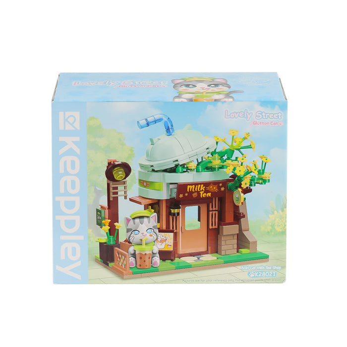 KP28021 Keeppley Lovely Street - Ash Cat Milk Tea Shop 411 Parça Yapım Seti - Toyz Show - 