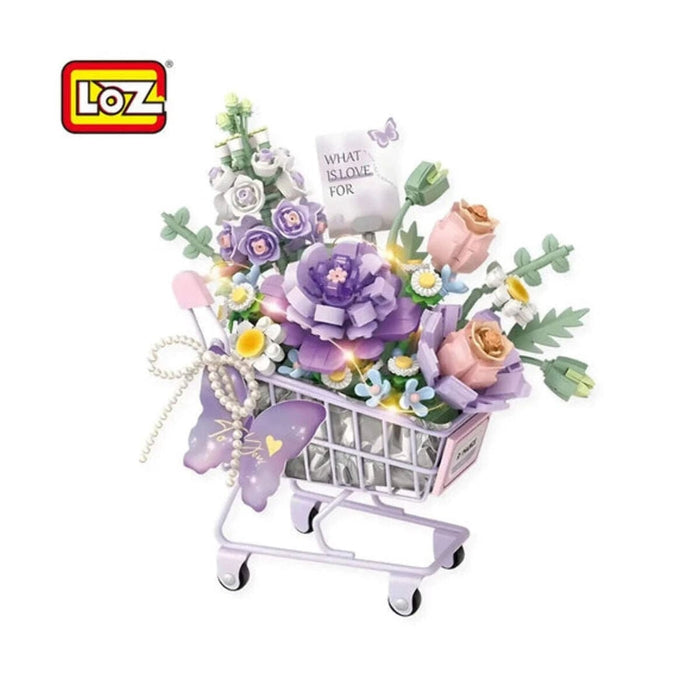 LZ4125 LOZ MOR ARABALI ÇİÇEKLER 586 PARÇA BLOCK - Toyz Show - 