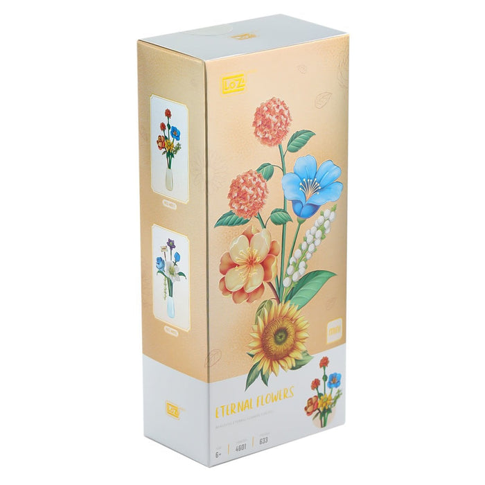 LZ4601 LOZ Eternal Flowers Serisi - ''Alacakaranlık Turuncu Işık'' 633 Parça Yapım Seti - Toyz Show - 