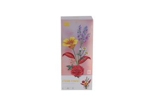 LZ4603 LOZ EBEDİ ÇİÇEKLER KIRMIZI GÜN BATIMI 574 PARÇA BLOCK OYUNCAK - Toyz Show