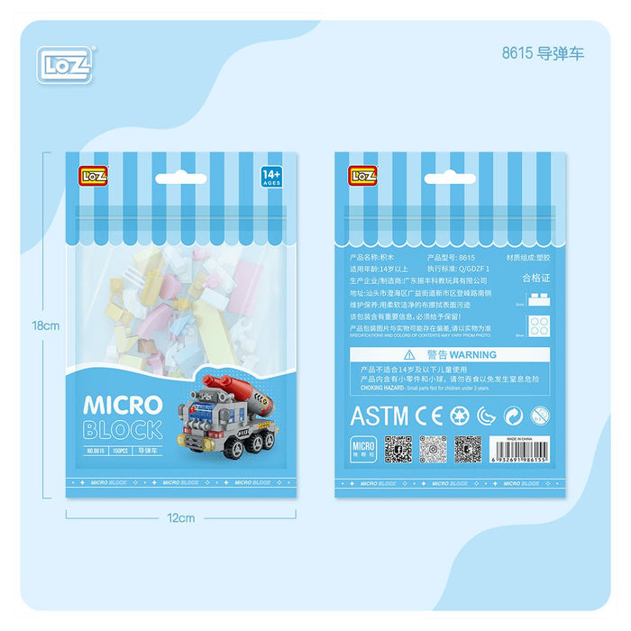LZ8615 LOZ Araba Blok Seti Mini Poşet 150 Parça -Vagon life - Toyz Show - 