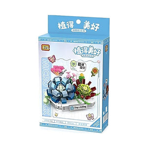 LZ-8831 SAKSILI BUZ MAVİSİ KAR LOTUSU ÇİÇEĞİ 370 PARÇA BLOCK - Toyz Show