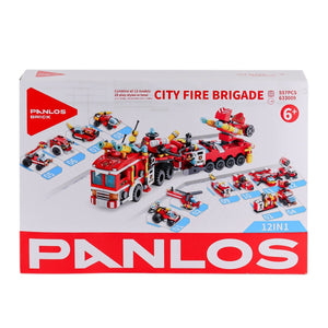 P633009 Panlos Şehir İtfaiyesi 557 Parça Blok Seti -Vagon life - Toyz Show